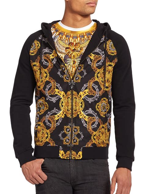 versace hoodie mens|versace sweater for men.